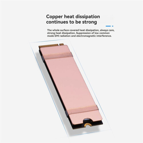M.2 SSD Heat Sink M.2 2280 Solid State Hard Disk Pure Copper Heatsink Thin Cooler Radiator for Computer Notebook 2