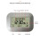 Contemporary Bedsides LCD Clock With Digital Clear-Black 7