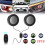 LED Devil Eyes Car Headlights Decoration Devil Eye Light LED Dynamic Car Motorcycle SUV Headlight Eye Lights Accessories 2
