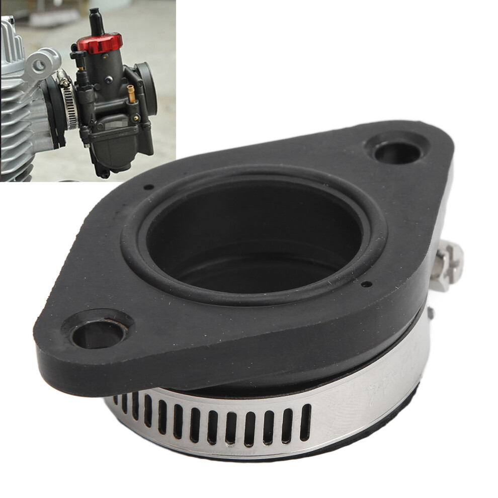 Rubber Carburetor Adapter For 60Â29Mm 2.36Â1.14In Intake Manifold Black 4951390346321