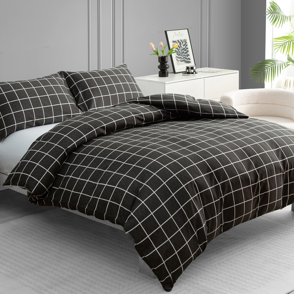 Lazzaro Home Feel The Difference Brushed Microfiber King Duvet Cover Sets - Image 3