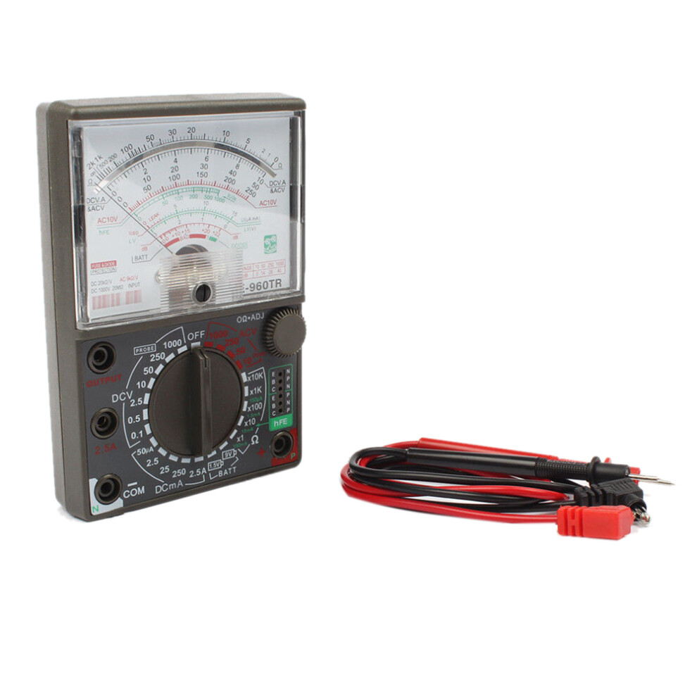 Analog Multimeter De-960Tr Ac Volt Ohm Current Testing Electrical Multitester 4711787571794
