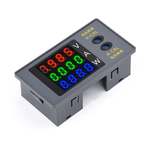 DC730 Digital Voltmeter Ammeter Wattmeter 4-Digit Voltage Current Meter Power Meter Voltage Tester Detector  0-100V 2