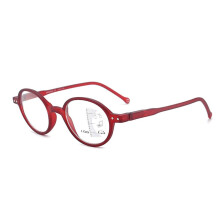 Multifocal Blue Light Blocking Reading Glasses Red Frame +1.5X HD Lenses for Computer and Mobile