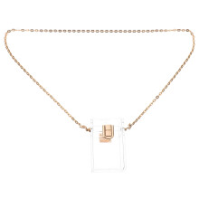 Transparente Damen Geldbörse Lippenstift Münztasche Mit Kette