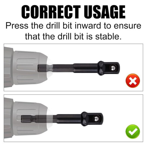 6pcs Impact Socket Adapter Set,1/4,1/2,3/8 Inch Impact Driver Conversion Set Socket Driver Bits Drill Socket Adapter Kit 2
