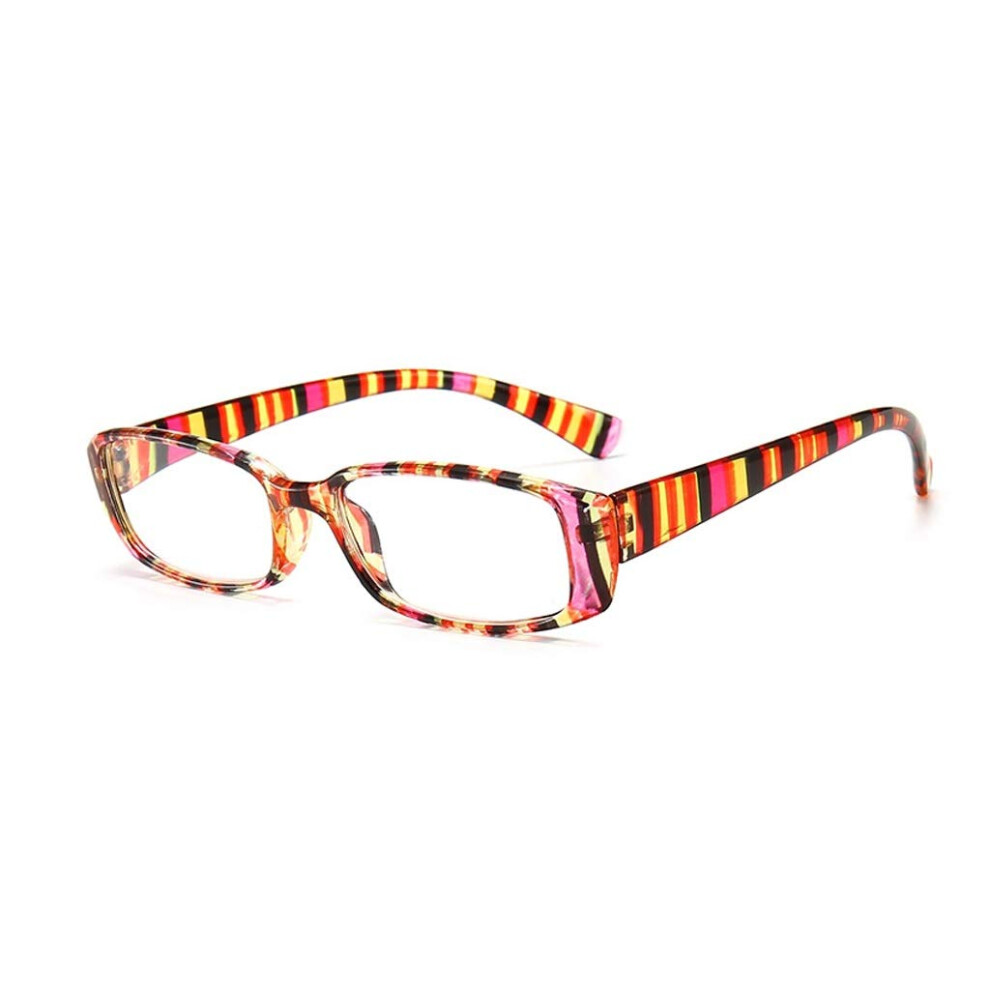 Women's Brown Reading Glasses 2.5 Stylish AntiGlare Eyeglasses with Spring Hinges