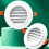 2PCS ABS Air Grilles With Adjustable Louvers For Better-rotate 7