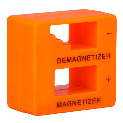Portable ABS Magnetizer Demagnetizer Tool for Screwdriver Bits, Orange 1