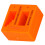 Portable ABS Magnetizer Demagnetizer Tool for Screwdriver Bits, Orange 12