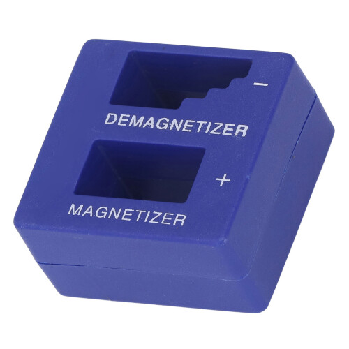 Portable ABS Magnetizer Demagnetizer Tool for Screwdriver Bits Blue 2