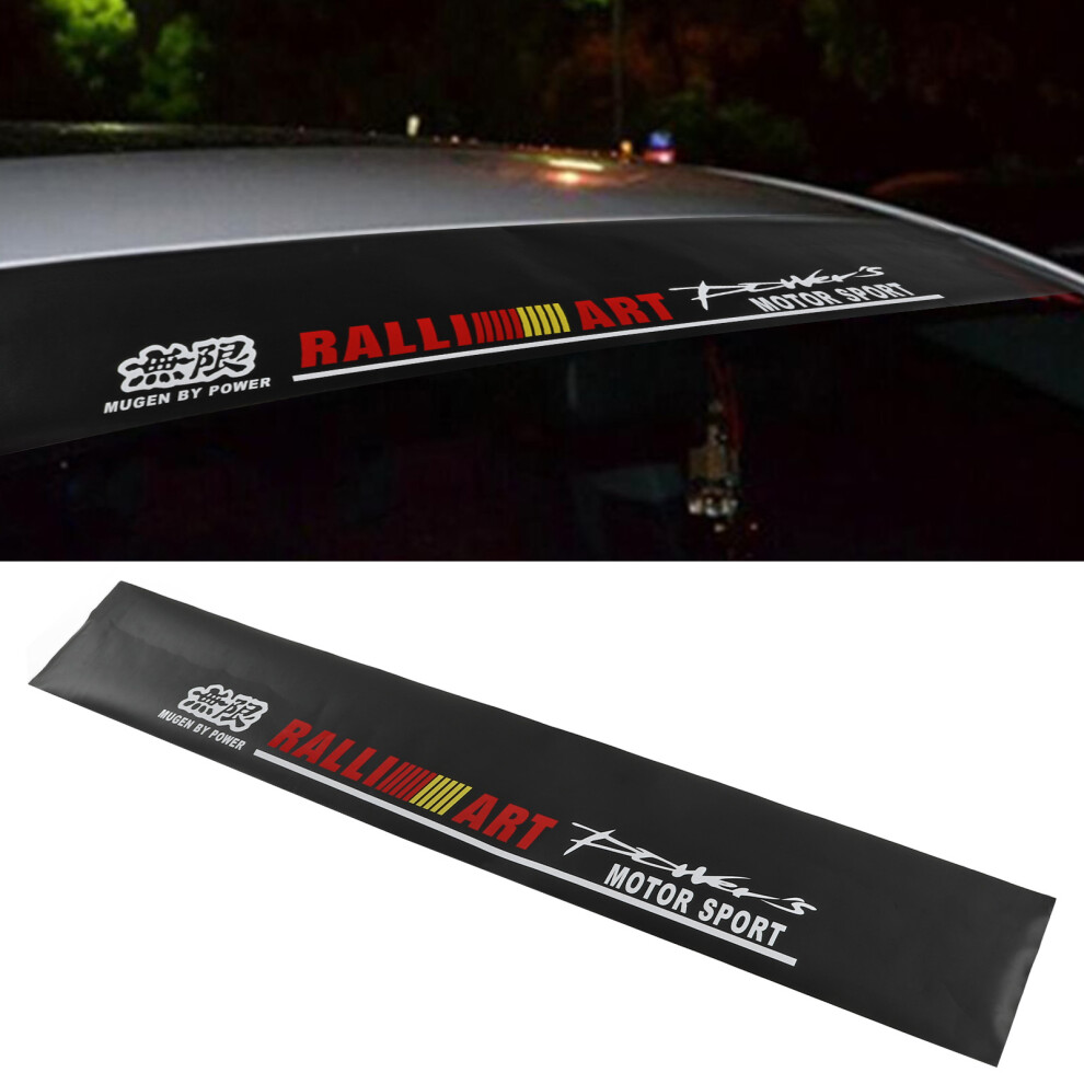 Universal 130X21cm Pvc Car Reflective Windshield Decal With Scraper 9391390347105