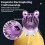 (B) Rechargeable Rabbit Fan Cute Handheld Mini Fan with Gradient Plating Design 4