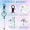 20Pcs Beadable Keychains Bars-DIY Blank Beadable Keychains- Keychain Bars for Beads Keychain Making Kit 2