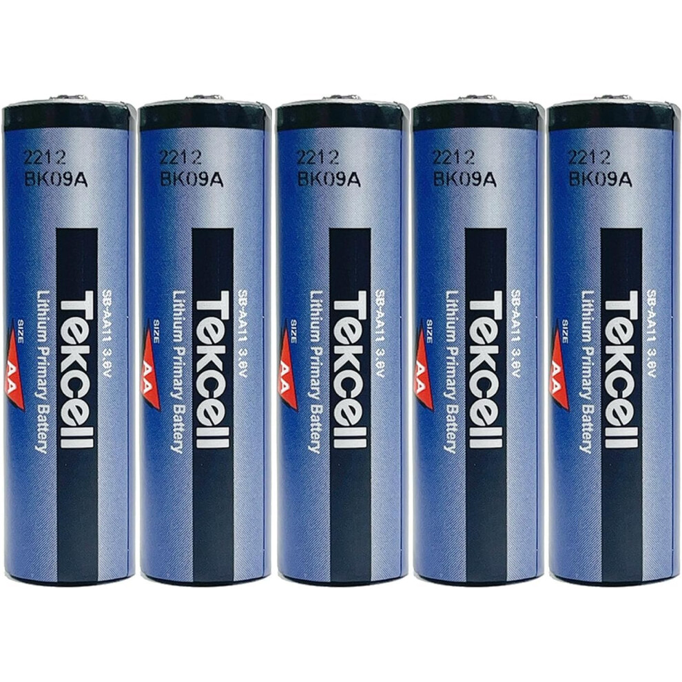 5Pack Sbaa11 3.6V 2400Mah Lithium Aa Batteries For Tekcell 14505 Replacement With Long Runtime 9092120550993