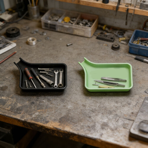 Plastic Parts Tray For Small Tool And Accessories-Black 2