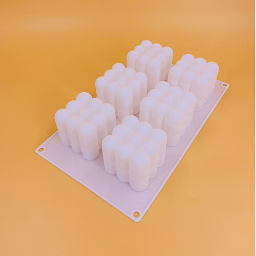 Silikonform / Kerzenform Bubble für 6 Kerzen 1