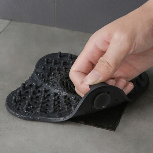 4Pcs Floor Drain Cover Mesh Sink Strainer Sewer Outfall-grey 2