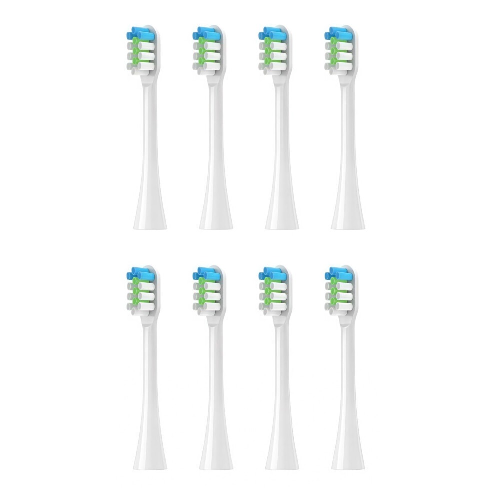 Replacement Toothbrush Heads Compatible with Nx8000 Sonic Electric, Soft Bristles, 8pcs White
