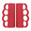 Flexible Silicones Exercise Grip For Powerlifting Muscle-Red 1