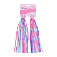 Colorful Bike Tassels Ribbon Scooter Streamers Bicycles-Purple