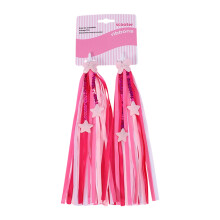 Banderoles de guidon de vélo pour fille, banderoles de-rose
