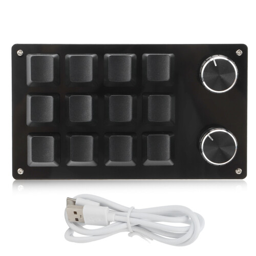 12-Key Macro Mechanical Keyboard DIY Programmable Office Gaming Lab 1