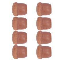 8Pcs Brown TPE Chair Leg Covers Set for 14-37mm Furniture Legs