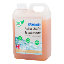 (2.5L Bio Filter Safe Treatment) Pisces Banish BioActive Filter Start Pond Water Treatment Natural Bacteria Booster Aid Safe Pisces