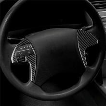 Carbon Fiber Car Steering Wheel Button Cover Trim Decorative for Camry 2007-2011 Interior Accessories