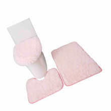 3-teiliges Badezimmer-Teppich-Set U-förmig, wasserabsorbierend, rutschfest, 40x50cm