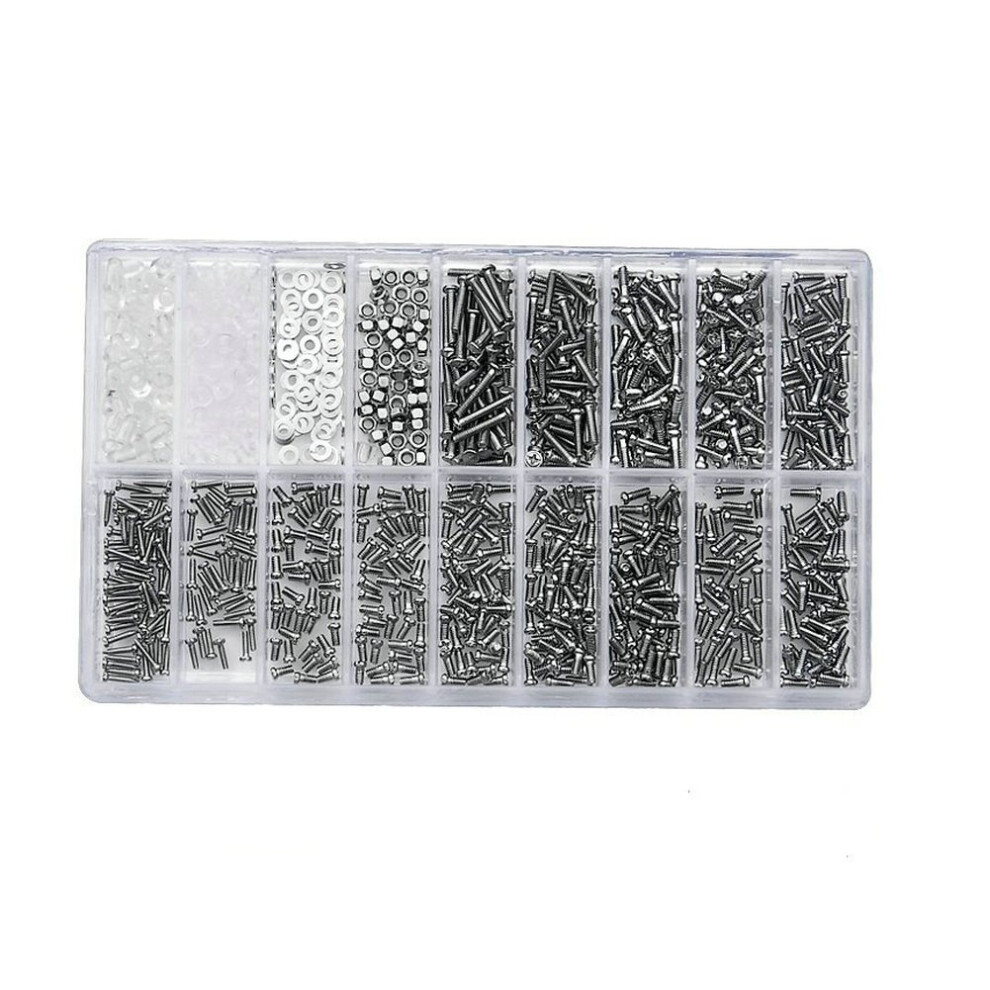 Eyeglass And Watch Kit 1000Pcs Stainless Steel Micro Screws Nuts Set For Sunglasses 9455672051590