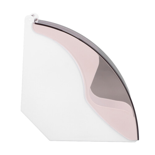 Acrylic Coffee Filter Holder with Dustproof Cover, White