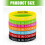 7pcs Soft Rubber Bracelets Featuring Inspirational Text And 3