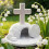 Décorations de pâques, ornement de tombe chrétienne-Blanc 3