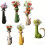 Unique Whimsical Cats Shape Vases For Home-light green cat 5