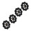 4Pcs 52mm 3D Printer Hand Twist Nut for Leveling Compatible with Creality 1