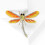 Stilvolle Libellen-Brosche mit eleganten Details,-Lila 5