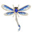 Stilvolle Libellen-Brosche mit eleganten Details,-Lila 6