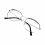 Blue Light Blocking Reading Glasses 4.25x Magnification Anti Glare Silver Frame for Eye Strain 1