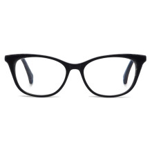 Blue Light Blocking Cat Eye Reading Glasses for Women 2.5x Shiny Black Frame Elegant Design