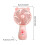 Portable 3 Speed Rechargeable Handheld Fan Desktop Stand-Yellow 3