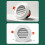 Double Pack Circular Exhaust Grates Premium-Slanted louvers 7