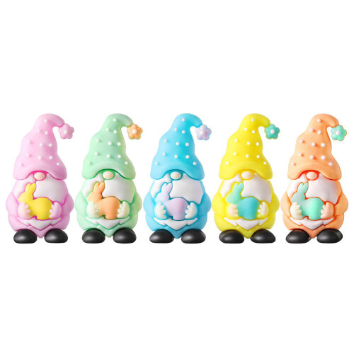 Easter Small Gnomes Figurines Colorful Resin Decorations-100pcs 1