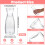 Small Clear Bud Vases Set Retro Plastic Bud Flower Vases Mini 3