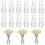 Small Clear Bud Vases Set Retro Plastic Bud Flower Vases Mini 5