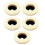 5Pcs High-Gloss Wool Polishing Wheel Disc Arbor, for Angle Grinder 1