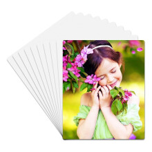 10 Stück Sublimations-Metallfoto-Rohling, Wärmeübertragungspapier, Bild-Sublimationsschild, Blanko, Aluminium-Fotoschild für Design-A