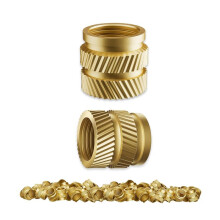 Heat-Set Threaded Inserts, Heat Set Insert for 3D Printing Components and Plastic Parts - Knurled Nuts (100 Pieces)
