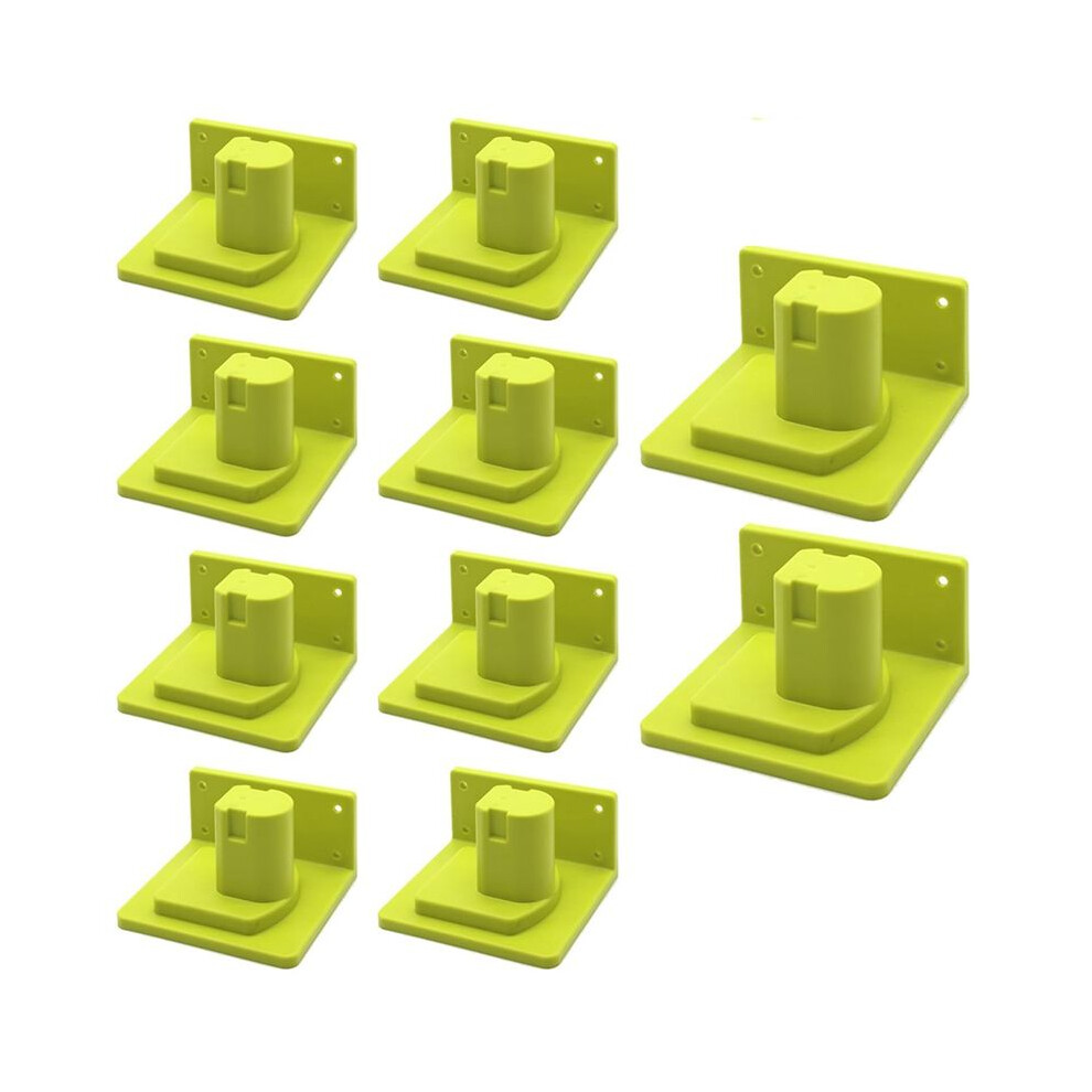 10Pcs Tool Mount Holder For 18V One+ P102 P103 P104 P105 P107 P108 P109 Tool Battery Dock Holder Power Tool Hanger 4711332352014